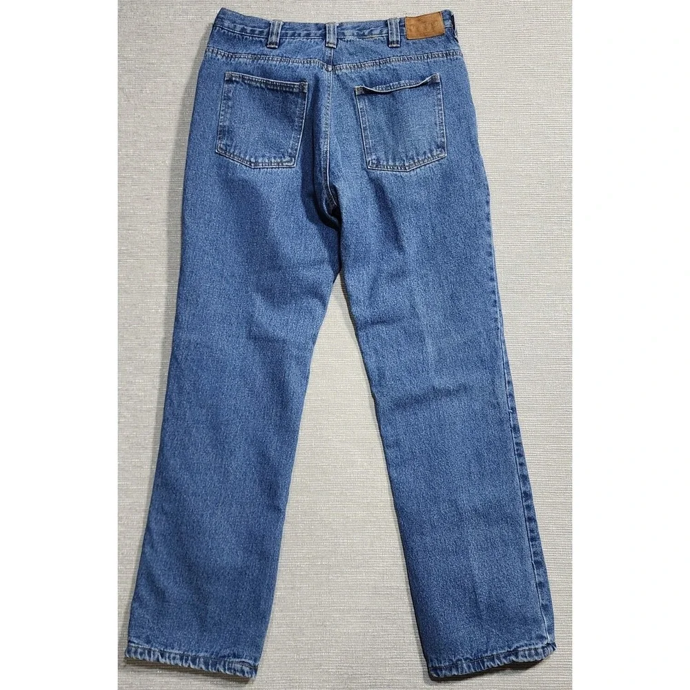 Guide Gear Mens Flannel Lined Jeans Blue Winter Thermal‎ 36x34 Warm Rugged work